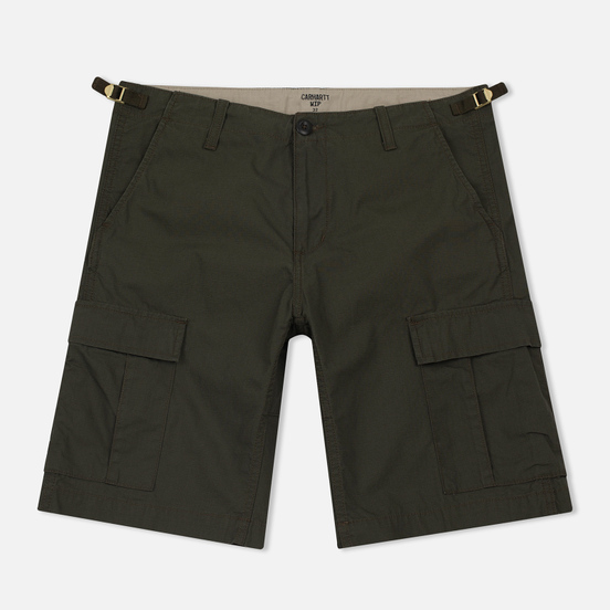 Мужские шорты Carhartt WIP Aviation Columbia Ripstop 6.5 Oz Cypress Rinsed