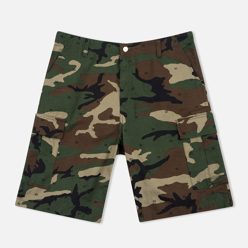 Carhartt WIP Мужские шорты Cargo Columbia Ripstop 6.5 Oz Camo