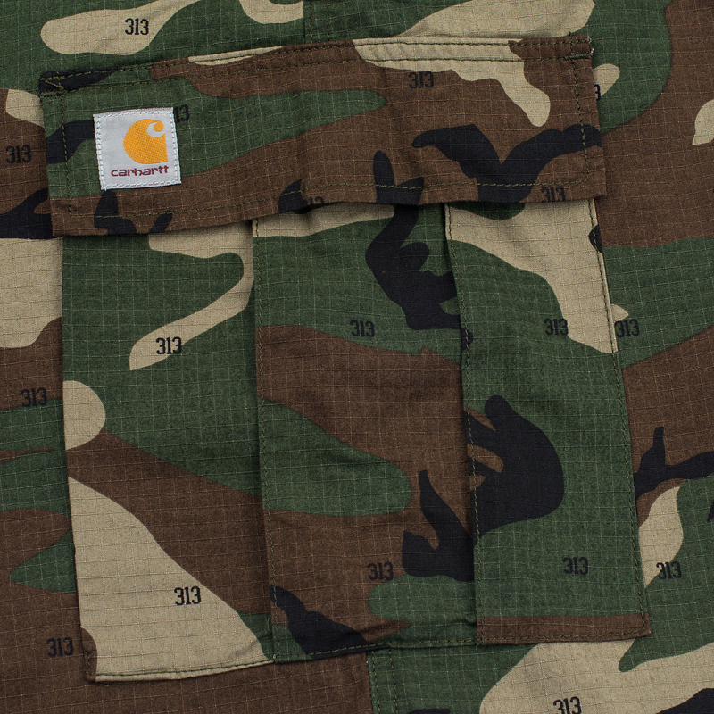 Carhartt WIP Мужские шорты Cargo Columbia Ripstop 6.5 Oz Camo