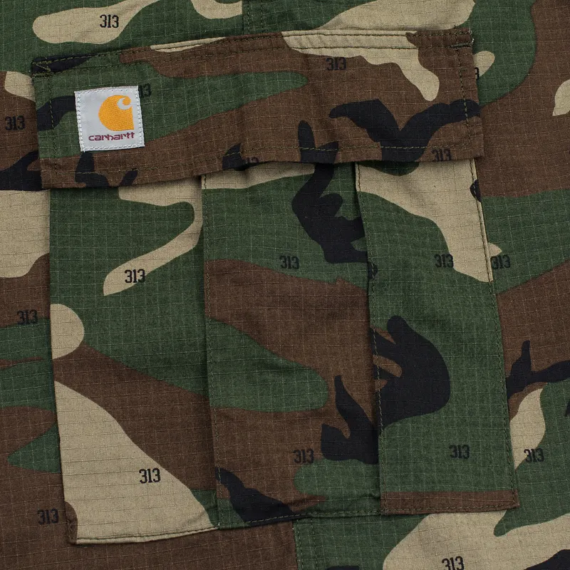 Carhartt WIP Мужские шорты Cargo Columbia Ripstop 6.5 Oz Camo