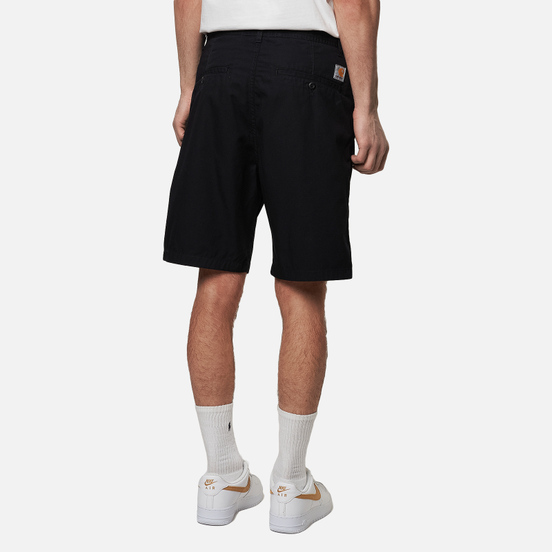 Мужские шорты Carhartt WIP Memphis 6 Oz Black Rinsed