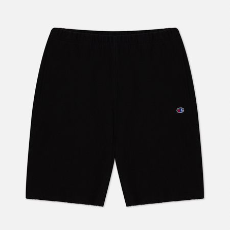 Мужские шорты Champion Reverse Weave Long Bermuda Brushed Fleece, цвет чёрный, размер XS