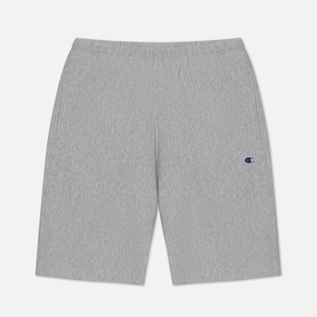 Мужские шорты Champion Reverse Weave Long Bermuda Brushed Fleece, цвет серый, размер L
