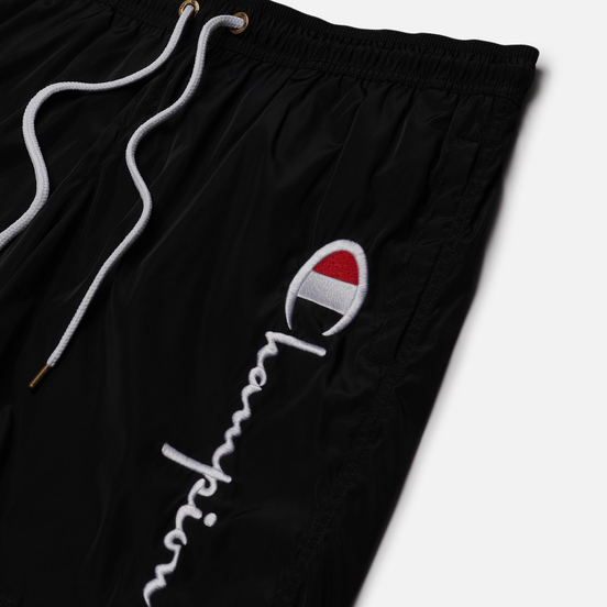 Мужские шорты Champion Reverse Weave Script Logo Basic Bermuda Swim Black