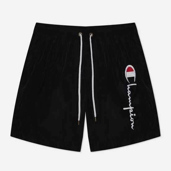 Мужские шорты Champion Reverse Weave Script Logo Basic Bermuda Swim Black
