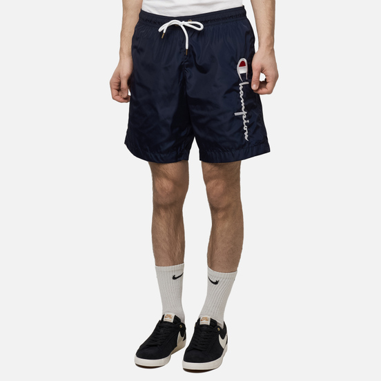 Мужские шорты Champion Reverse Weave Script Logo Basic Bermuda Swim New Navy