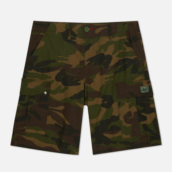 Мужские шорты Peaceful Hooligan Container Ripstop Woodland Camo