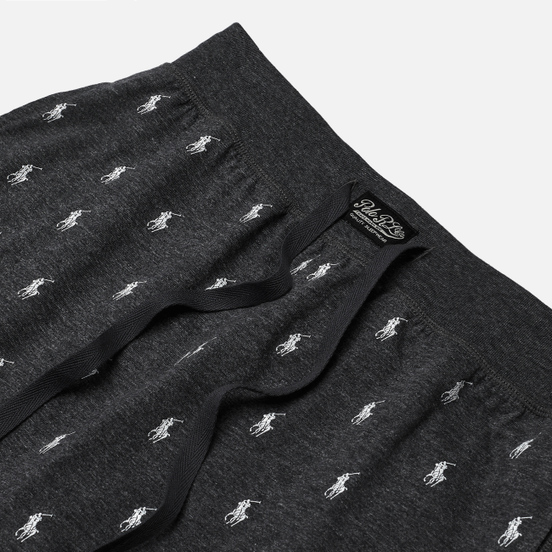 Мужские шорты Polo Ralph Lauren Printed Liquid Cotton Sleep Bottom Charcoal Heather/Nevis All Over Print