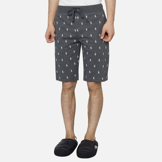 Мужские шорты Polo Ralph Lauren Printed Liquid Cotton Sleep Bottom Charcoal Heather/Nevis All Over Print