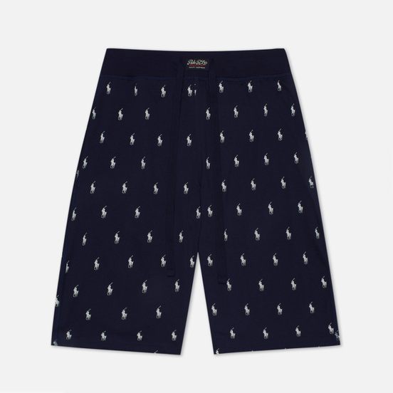 Мужские шорты Polo Ralph Lauren Printed Liquid Cotton Sleep Bottom Cruise Navy/White All Over Print