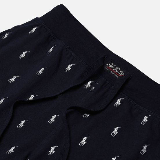Мужские шорты Polo Ralph Lauren Printed Liquid Cotton Sleep Bottom Cruise Navy/White All Over Print