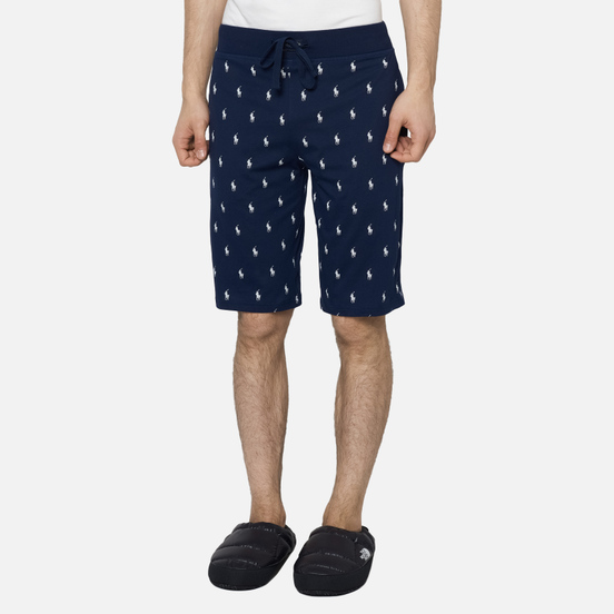 Мужские шорты Polo Ralph Lauren Printed Liquid Cotton Sleep Bottom Cruise Navy/White All Over Print