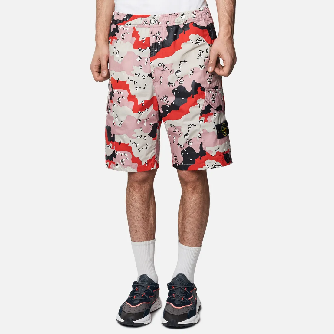Stone Island Мужские шорты 3C+PU Desert Camo