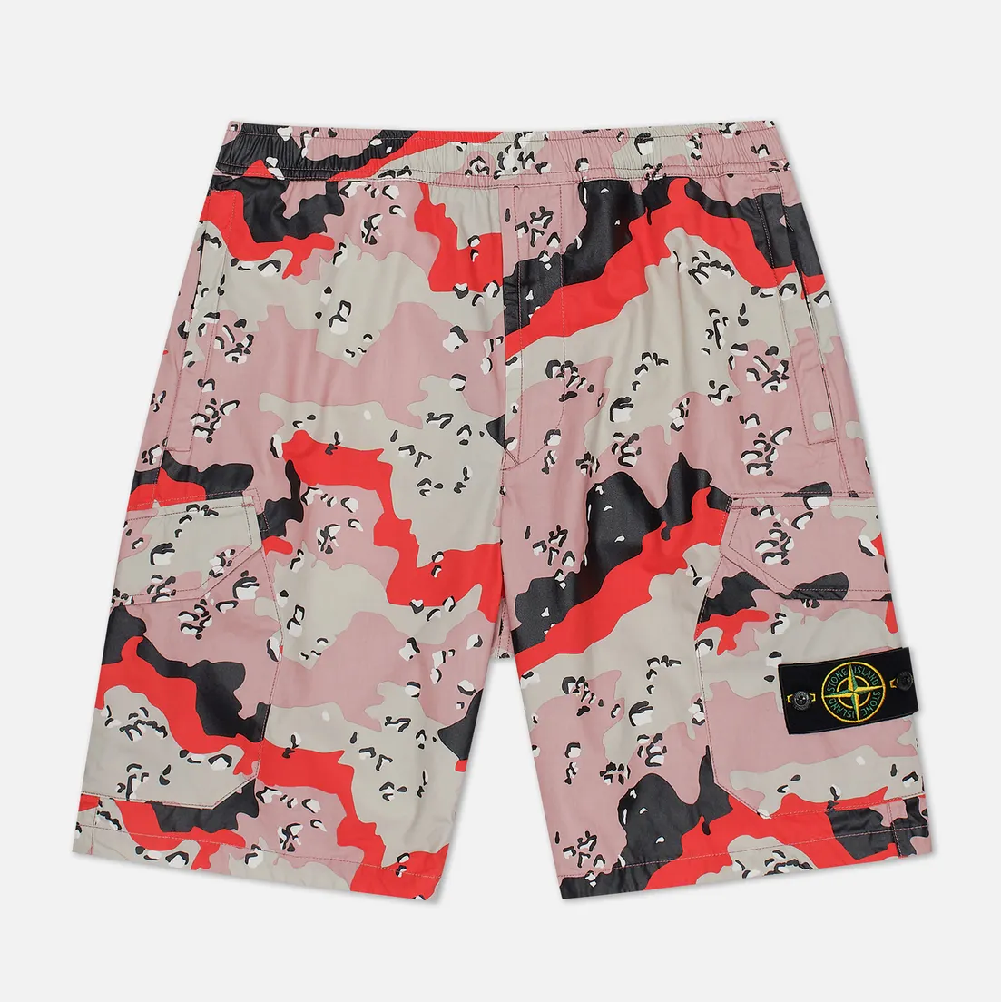 Stone Island Мужские шорты 3C+PU Desert Camo