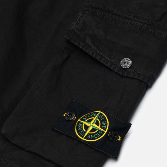 Мужские шорты Stone Island Bermuda Old Dye Treatment Black