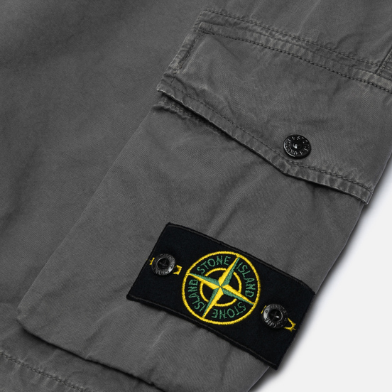 Мужские шорты Stone Island Bermuda Old Dye Treatment Blue Grey