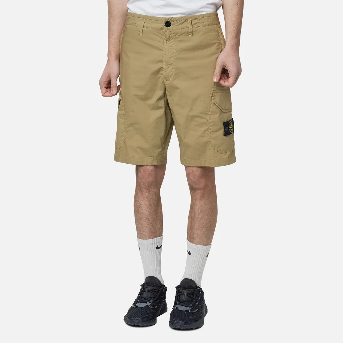 Stone Island Мужские шорты Cargo Stretch Cotton Gabardine