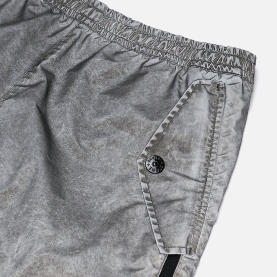 Мужские шорты Stone Island Plated Reflective Dust Colour Finish Grey