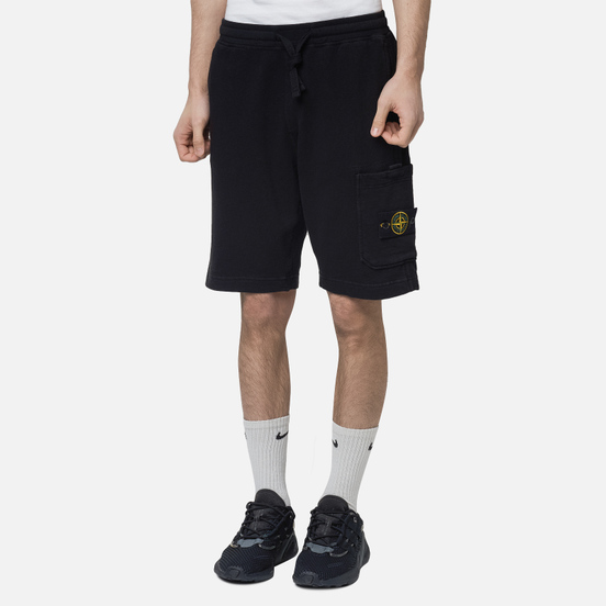 Мужские шорты Stone Island T.CO+OLD Fleece Regular Fit Black