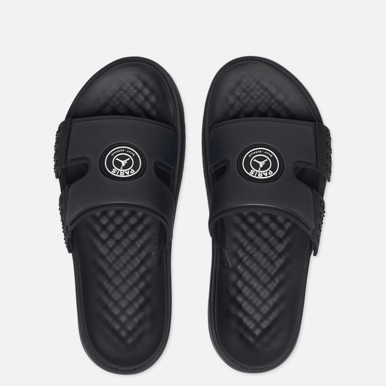 Мужские сланцы Jordan x Paris Saint Germain Hydro 8 QS Black/White