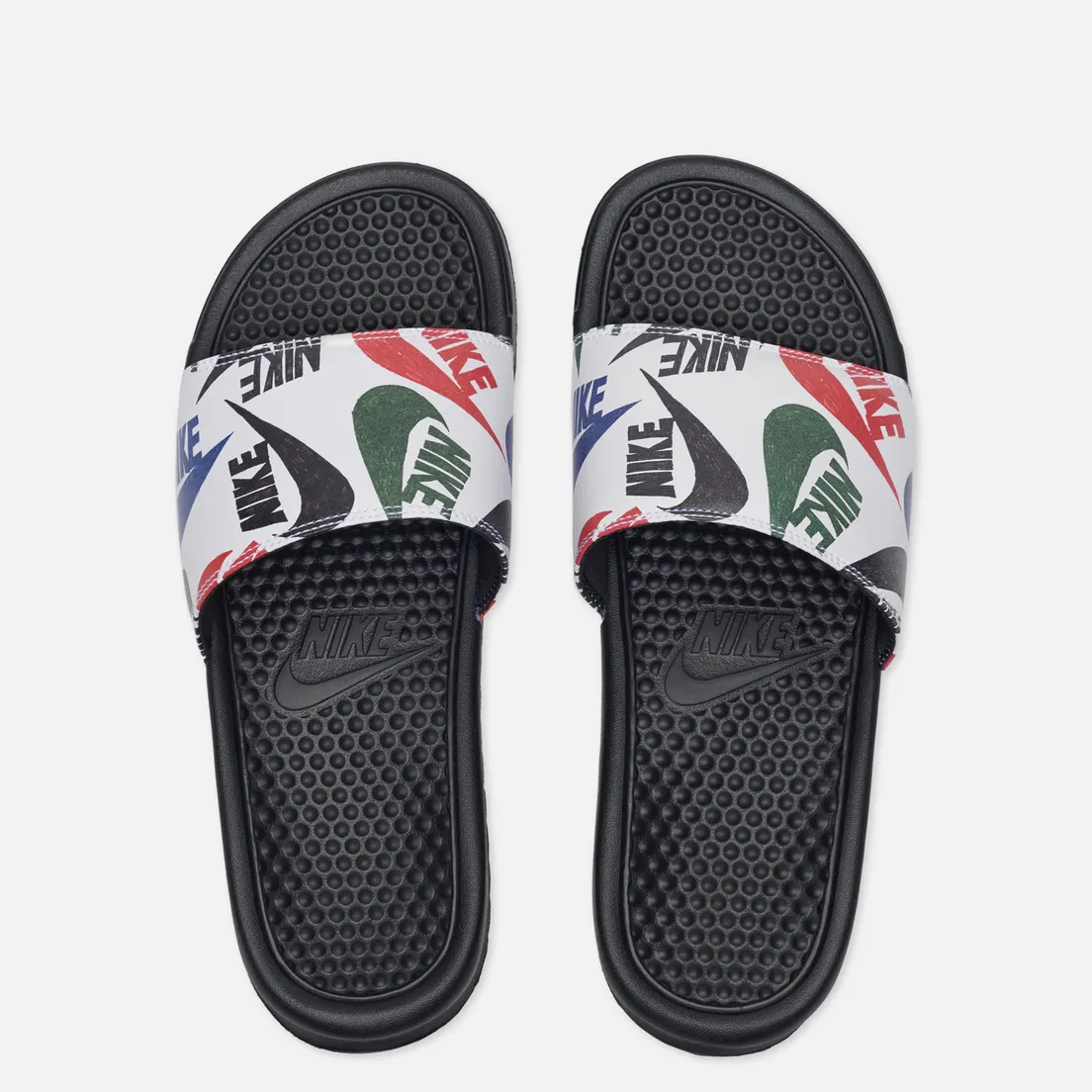 Nike Мужские сланцы Benassi JDI Swoosh Print