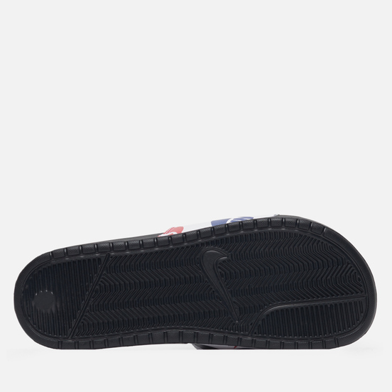 Мужские сланцы Nike Benassi JDI Swoosh Print Black/Black/White/Multicolor