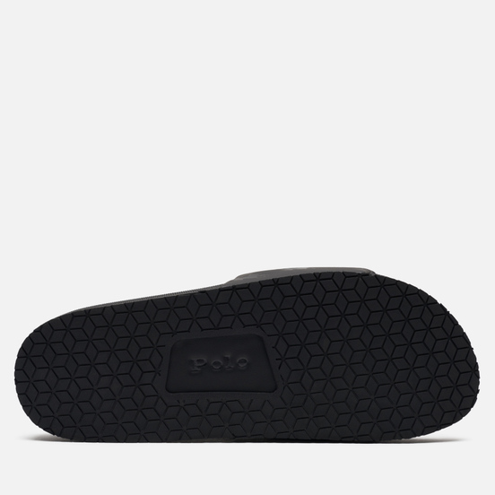 Мужские сланцы Polo Ralph Lauren All Over Print Pony Player Pool Slide Black