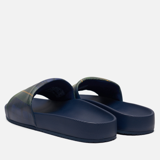 Мужские сланцы Polo Ralph Lauren Pony Player Pool Slide Newport Navy/Tartan