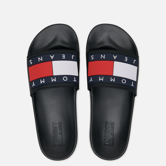 Мужские сланцы Tommy Jeans Flag Pool Black