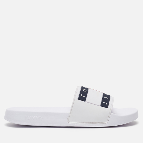 Мужские сланцы Tommy Jeans Flag Pool White