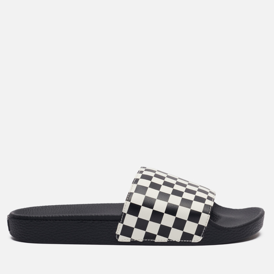 Мужские сланцы Vans Checkerboard Black/White