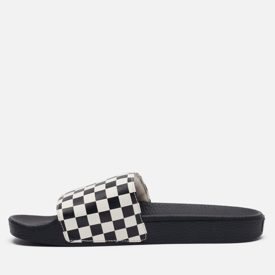Мужские сланцы Vans Checkerboard Black/White