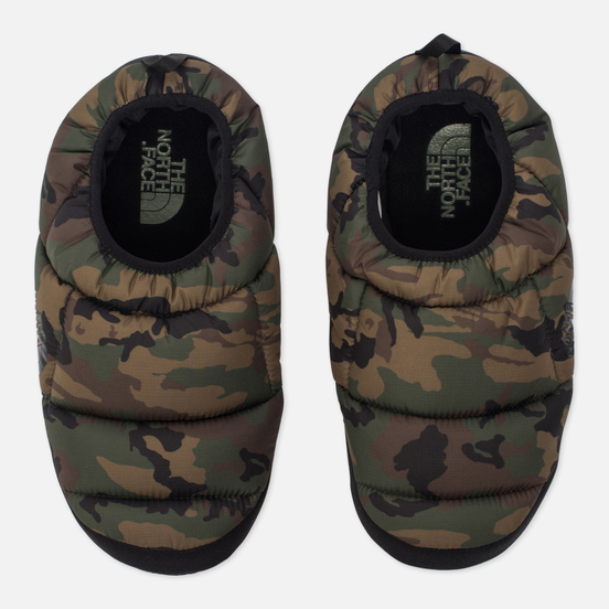 Мужские тапочки The North Face Nuptse Tent Mules III Black Forest/Woodland Camo