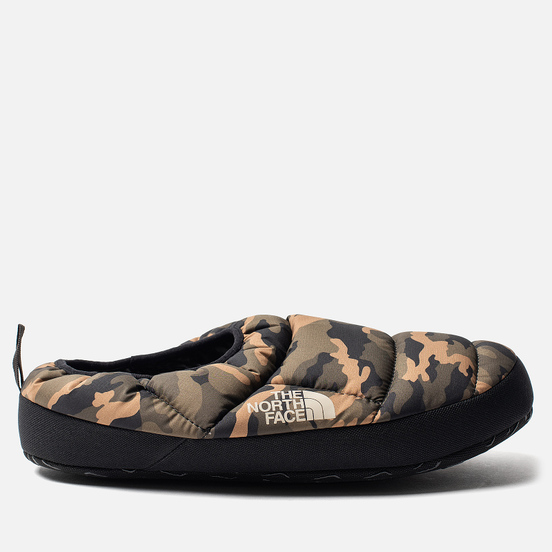 Мужские тапочки The North Face Nuptse Tent Mules III Olive/TNF Black
