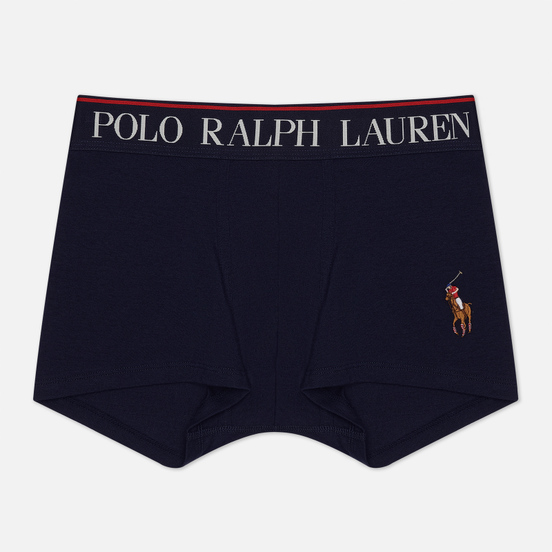 Мужские трусы Polo Ralph Lauren Single Trunk Embroidered Pony Player Cruise Navy/Multicolor Pony Player