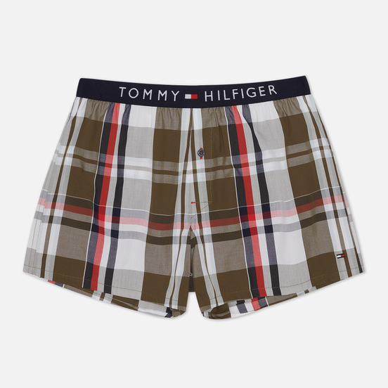 Мужские трусы Tommy Hilfiger Underwear Logo Waistband Cotton Boxer Print Grape Leaf