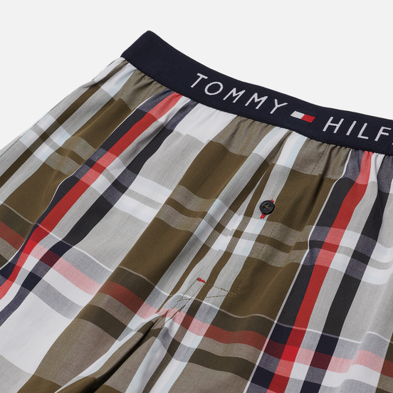Мужские трусы Tommy Hilfiger Underwear Logo Waistband Cotton Boxer Print Grape Leaf