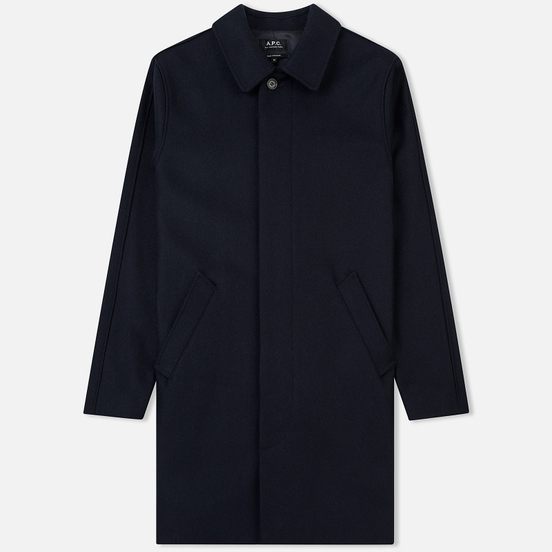 Мужское пальто A.P.C. Mac Auster Heather Marine