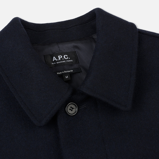 Мужское пальто A.P.C. Mac Auster Heather Marine