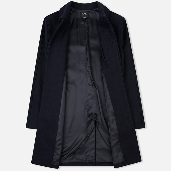Мужское пальто A.P.C. Mac Auster Heather Marine