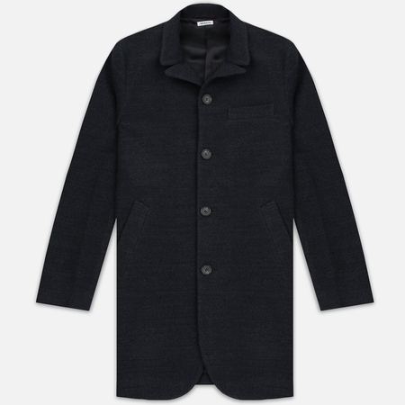 Мужское пальто Blue Blue Japan J5420 Hairly Fleece 4 Button Grey