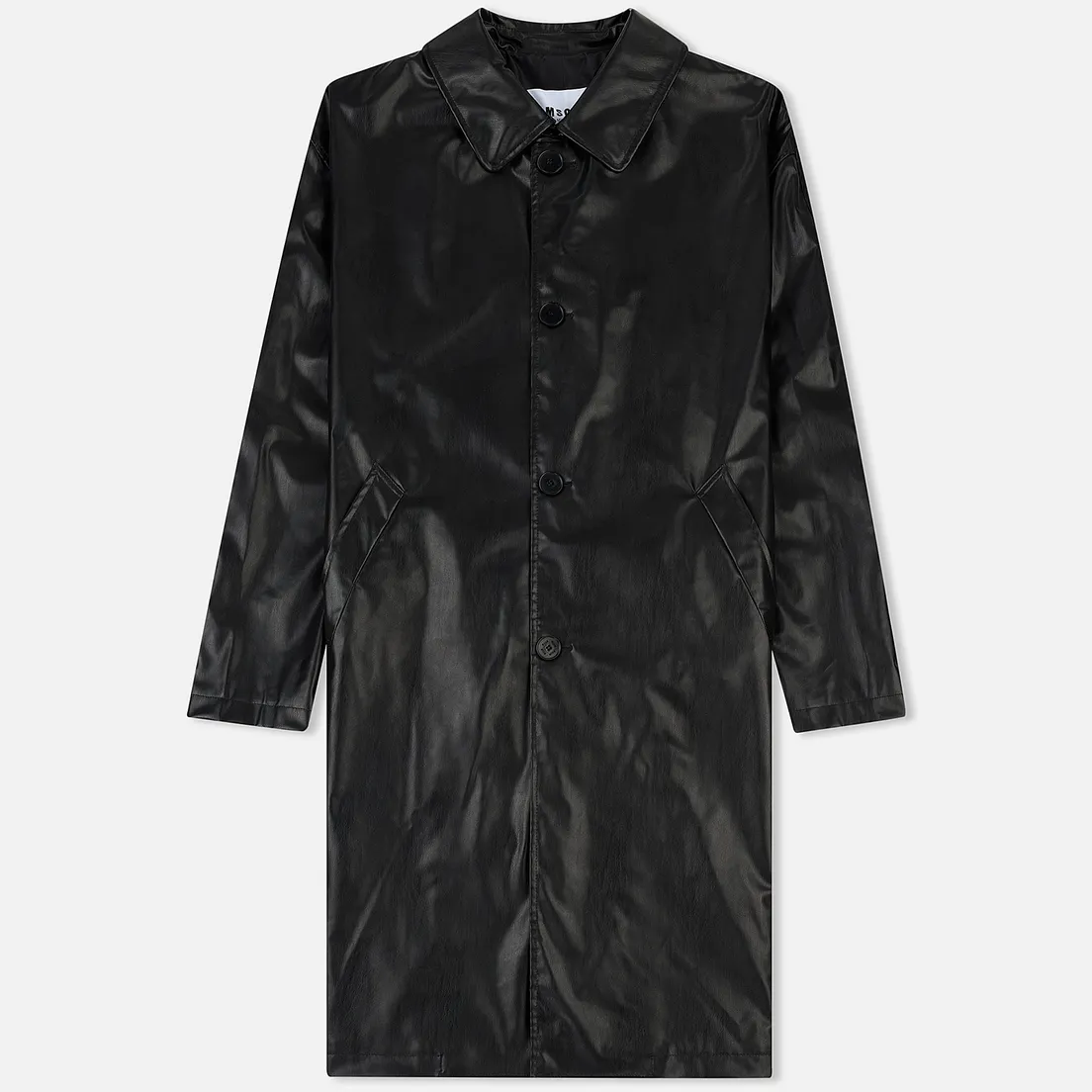 MSGM Мужское пальто Long Soft Artificial Leather