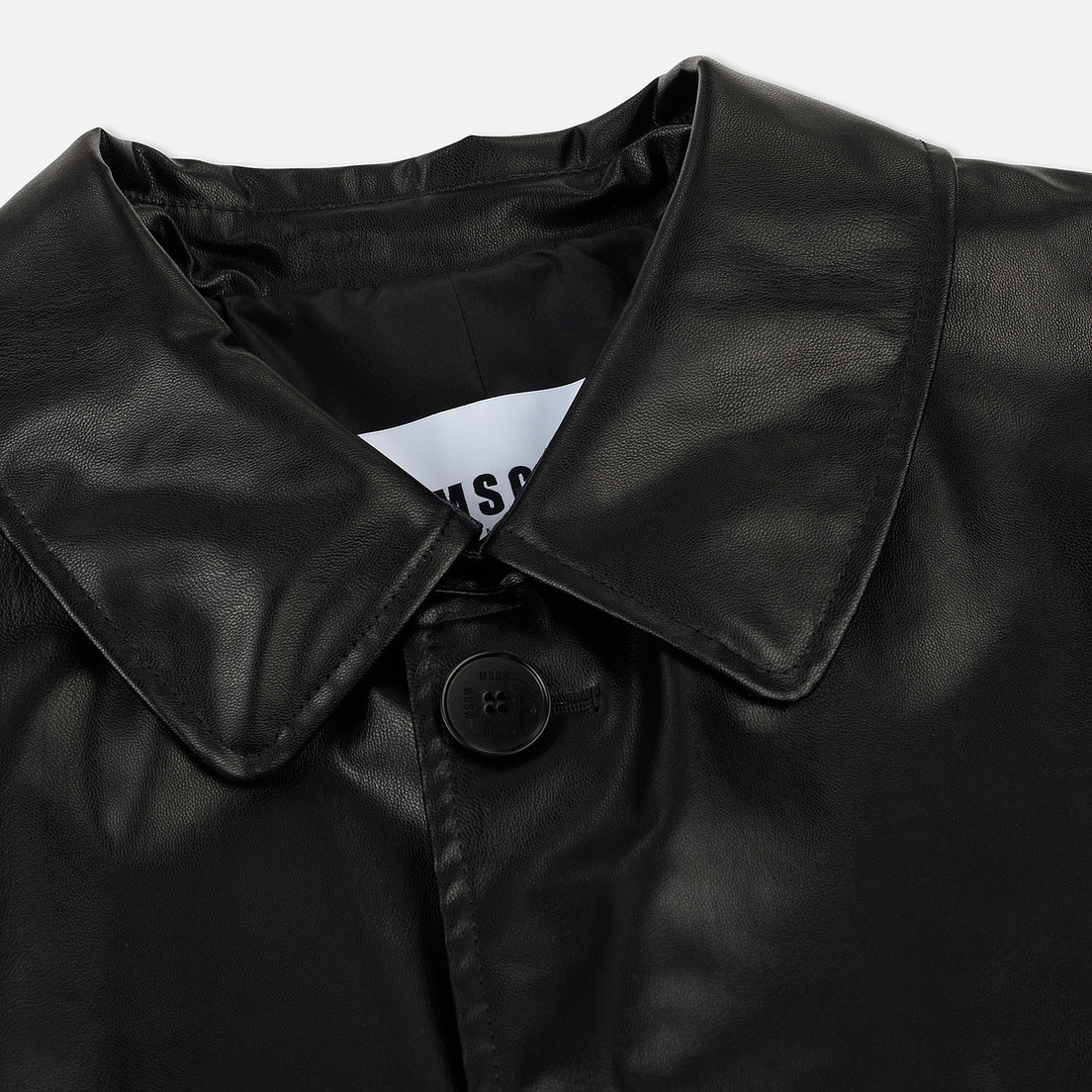 MSGM Мужское пальто Long Soft Artificial Leather