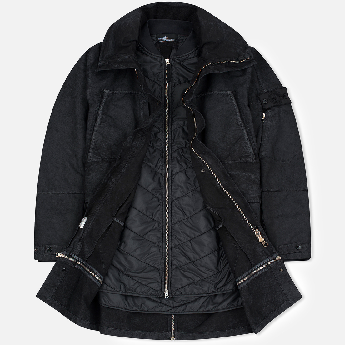 Stone Island Shadow Project Мужское пальто Multi Strata David TC