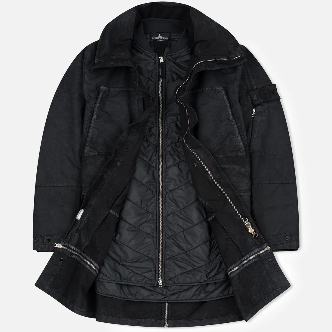 Stone Island Shadow Project Мужское пальто Multi Strata David TC