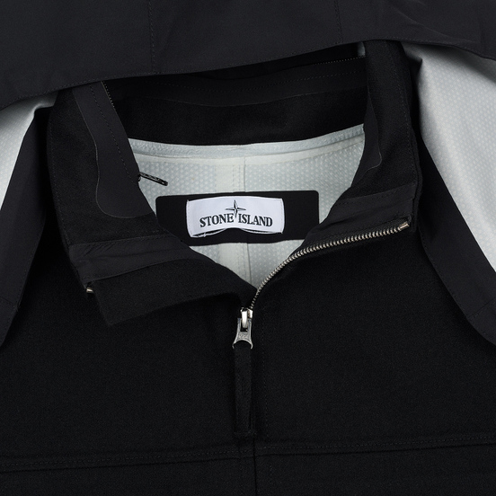 Мужское пальто Stone Island Tank Shield Wool Sytetch Multi Layer Fusion Technology Black