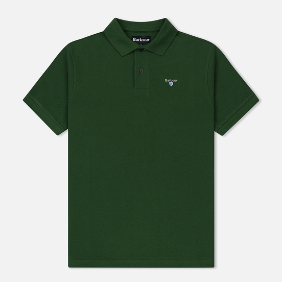 Мужское поло Barbour Sports Racing Green