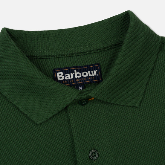 Мужское поло Barbour Sports Racing Green