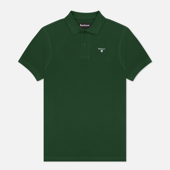 Мужское поло Barbour Sports Racing Green