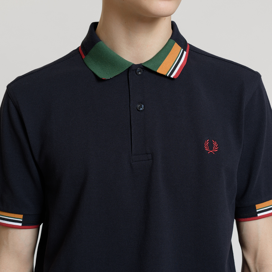 Fred Perry Мужское поло Abstract Collar Pique